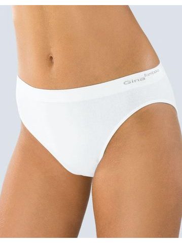 Dámské kalhotky bezešvé GINA Bamboo PureLine 00018P - bílá