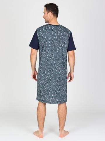 Pánský dlouhý hřejivý župan se šálovým límcem LILLY a JACK EXTRA tmavě modrá