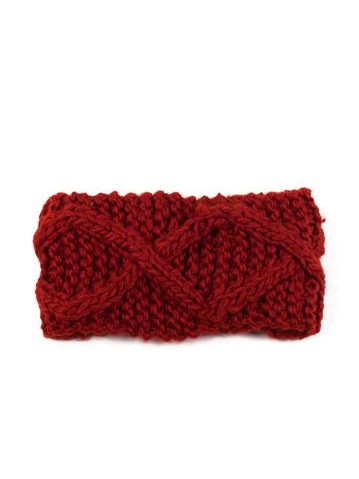 Dámská čelenka se vzorem červená