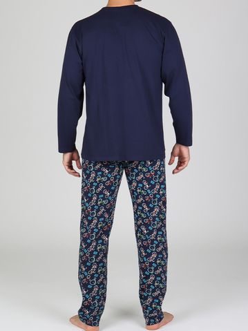 Pánské saténové pyžamo Adam vínové