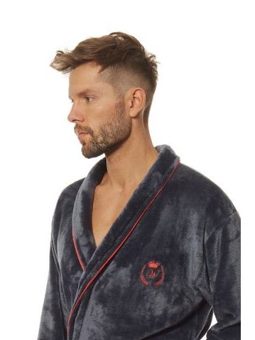 Vaflový župan Esbo antracitová