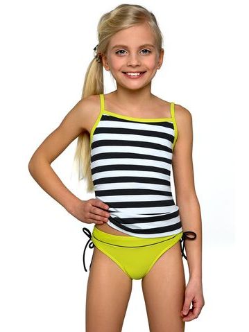 Dívčí tankiny Anička zelené