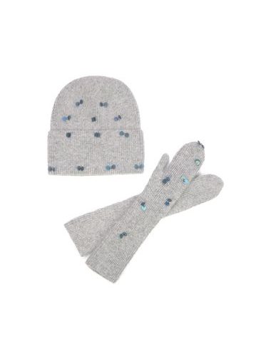 Čepice, rukavice - světlešedá