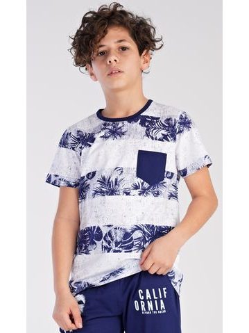 Dětské pyžamo dlouhé Vesmír - oranžová