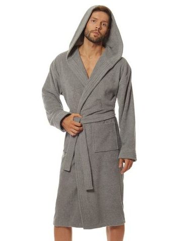 Pánský froté župan Leon šedý
