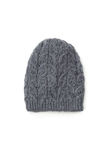 Mohérová šedá čepice beanie