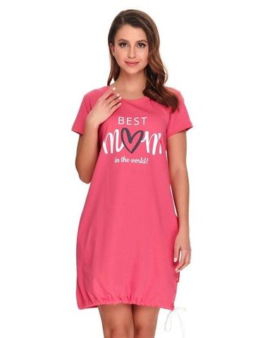 Kojicí noční košile Best mom 2 růžová