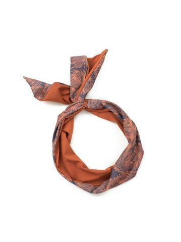 Oranžový šátek do vlasů pin-up bandana