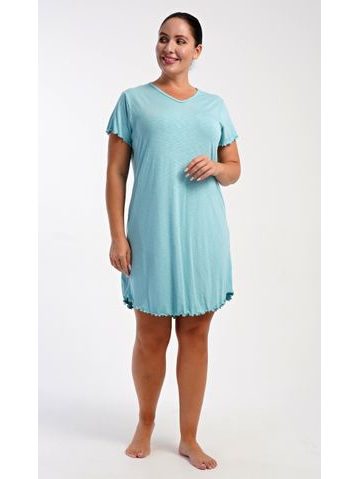 Dámská noční košile s krátkým rukávem Sabrina - mentolová