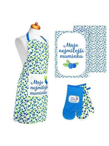ARÔME HOME Set Moje nejmilejší maminka, zástěra, chňapka s magnetem, dvě utěrky