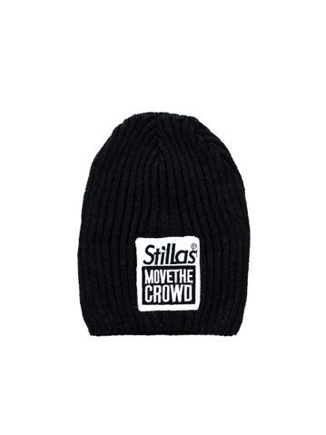 Stylová černá čepice s nápisem
