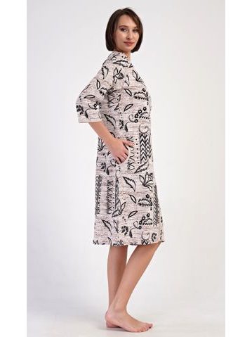 Dámské domácí šaty s krátkým rukávem Lucie - meruňková