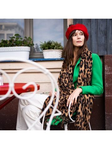 Módní khaki čepice s potiskem