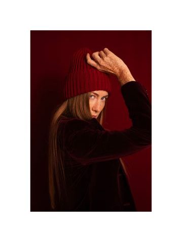 Palcové rukavice s hvězdou červené