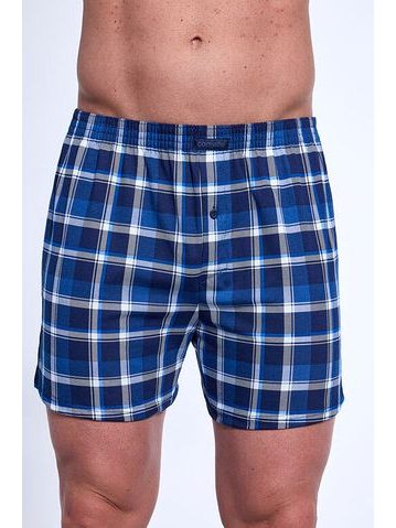 Bavlněné trenýrky Comfort 002318 modré káro