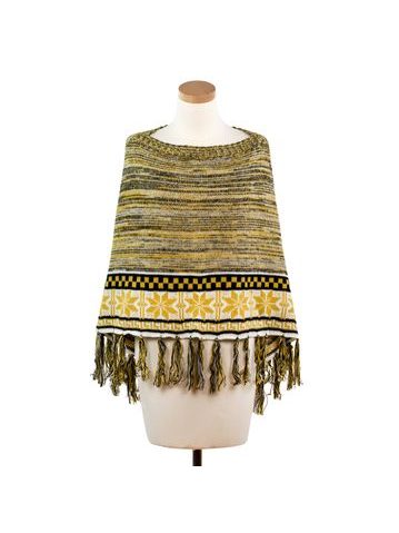 Vestička-pončo s hvězdami