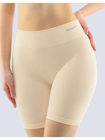 Dámské boxerky vyšší, kratší nohavička, bezešvé, klasické, jednobarevné Bamboo PureLine 03017P - tělová