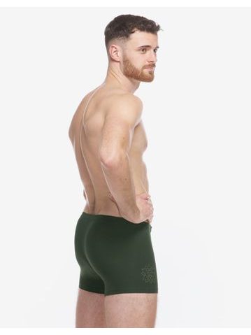 Pánské boxerky s kratší nohavičkou, kratší nohavička, šité 73119P - lékořice atlantic