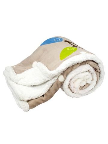 Deka 150 x 200 cm, s beránkem, mikroflanel, 460 GSM