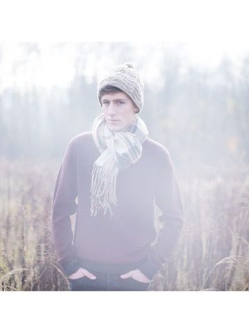 Dlouhá spadlá čepice „houmleska“ světle zelená