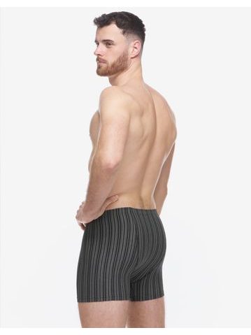 Pánské boxerky s kratší nohavičkou, kratší nohavička, šité 73119P - lékořice atlantic