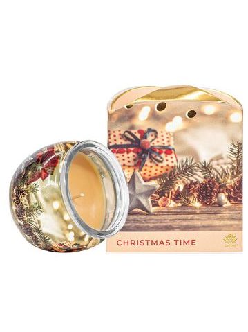 ARÔME Svíčka 90 g, ve skle a flower boxu, Cinamon Clove