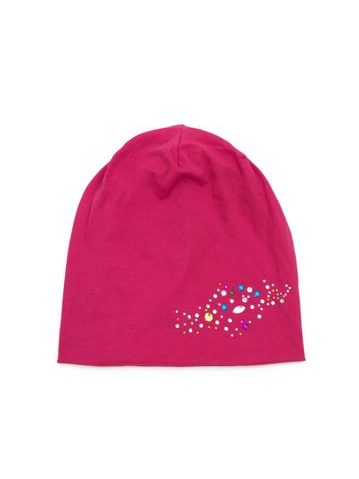 Čepice beanie barevná sklíčka růžová