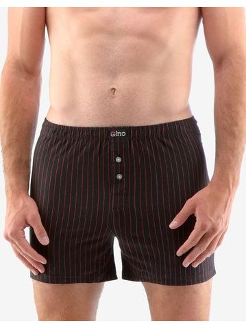 Pánské trenky volné, šité 75186P - černá martini