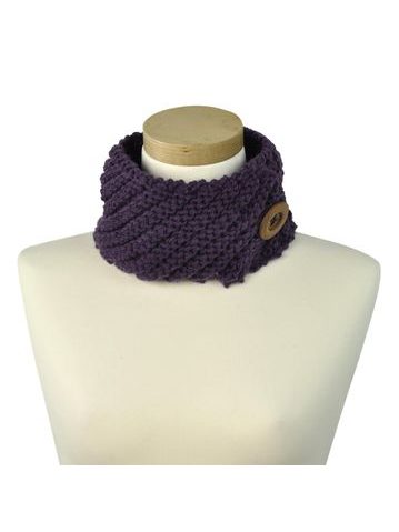 Čelenka s knoflíkem fialová