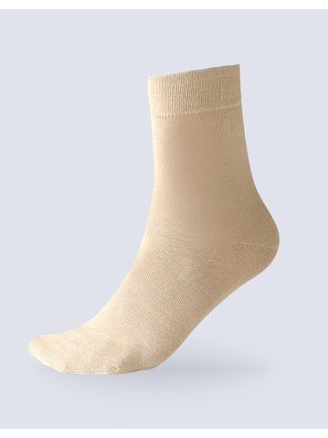 Dámské ponožky klasické, bezešvé, jednobarevné Bambusové ponožky - koňak