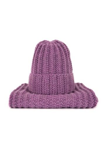 Čepice, šála - fialová