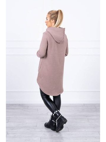 Široký svetr oversize šedý