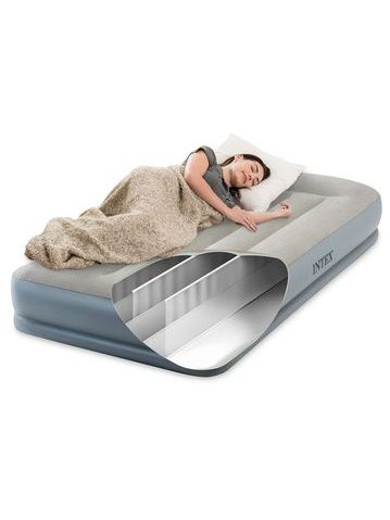 INTEX Nafukovací QUEEN DURA-BEAM matrace s USB150 152 x 203 x 30 cm