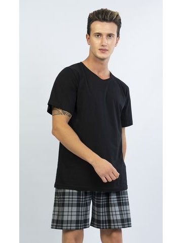 Pánské pyžamo šortky Thomas - černá