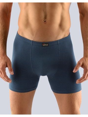 Pánské boxerky s delší nohavičkou, delší nohavička, šité, jednobarevné 74090P - lékořice