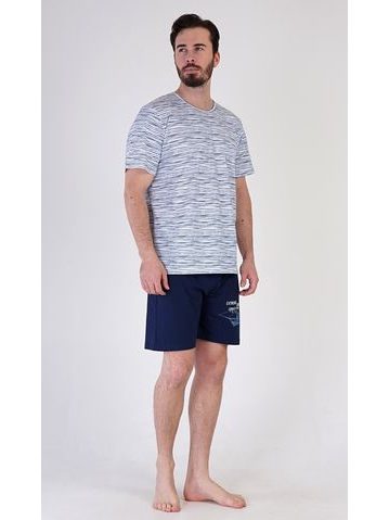 Pánské pyžamo šortky Regata - modrá