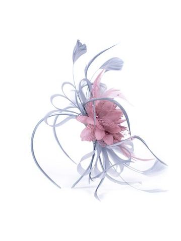 Fascinátor Andrea - šedý