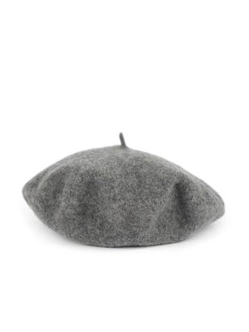 Klasický baret s anténkou tmavě šedý