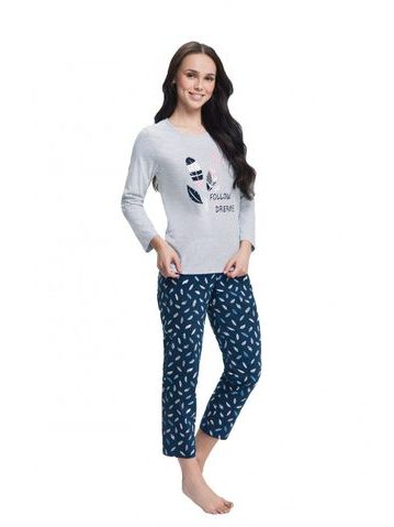 Dámské pyžamo 612 grey plus