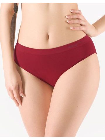 GINA dámské kalhotky klasické, širší bok, bezešvé, jednobarevné Bamboo PureLine 00019P - brandy