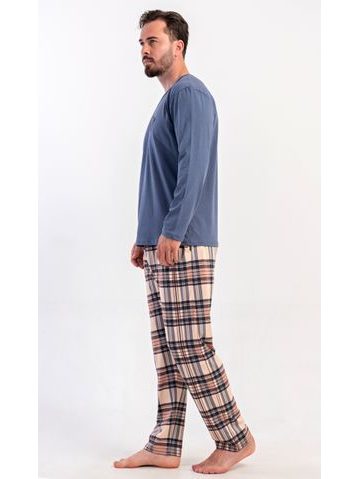 Pánské saténové pyžamo Adam vínové