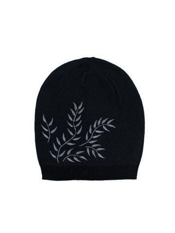 Čepice s modrými lístečky