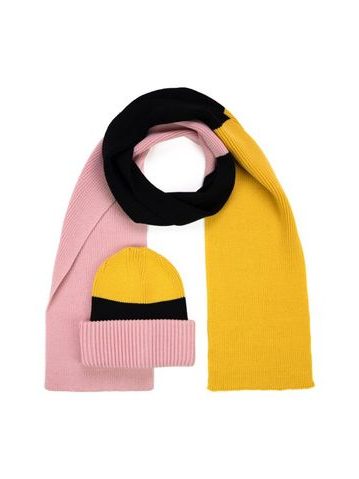 Čepice, šála - vícebarevná