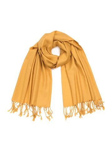 Klasická elegantní šála žlutá