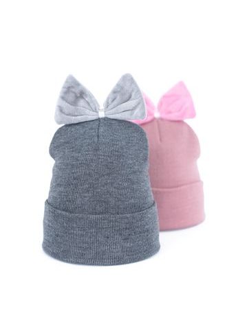 Dívčí beanie čepice modrá z hvězdami