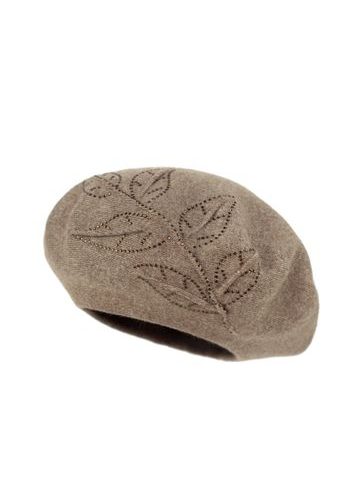 Klasický baret s anténkou růžový