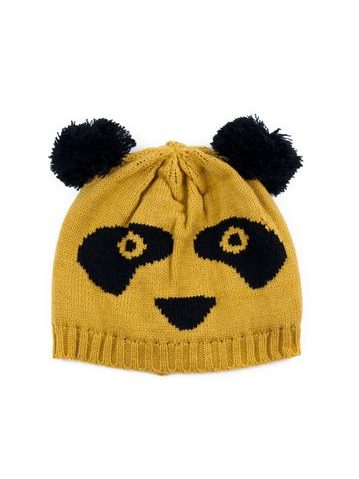 Čepice Panda - žlutá