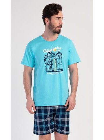 Pánské pyžamo šortky Live your life - černá