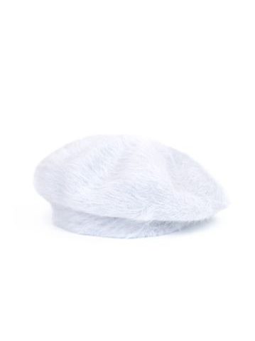 Baret Angora bílý