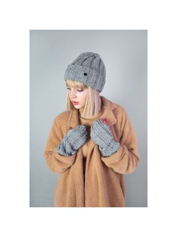 Zimní komplet čepice a nákrčníku petrolejový